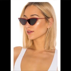 My My My Red Cat Eye Sunglasses (Revolve)